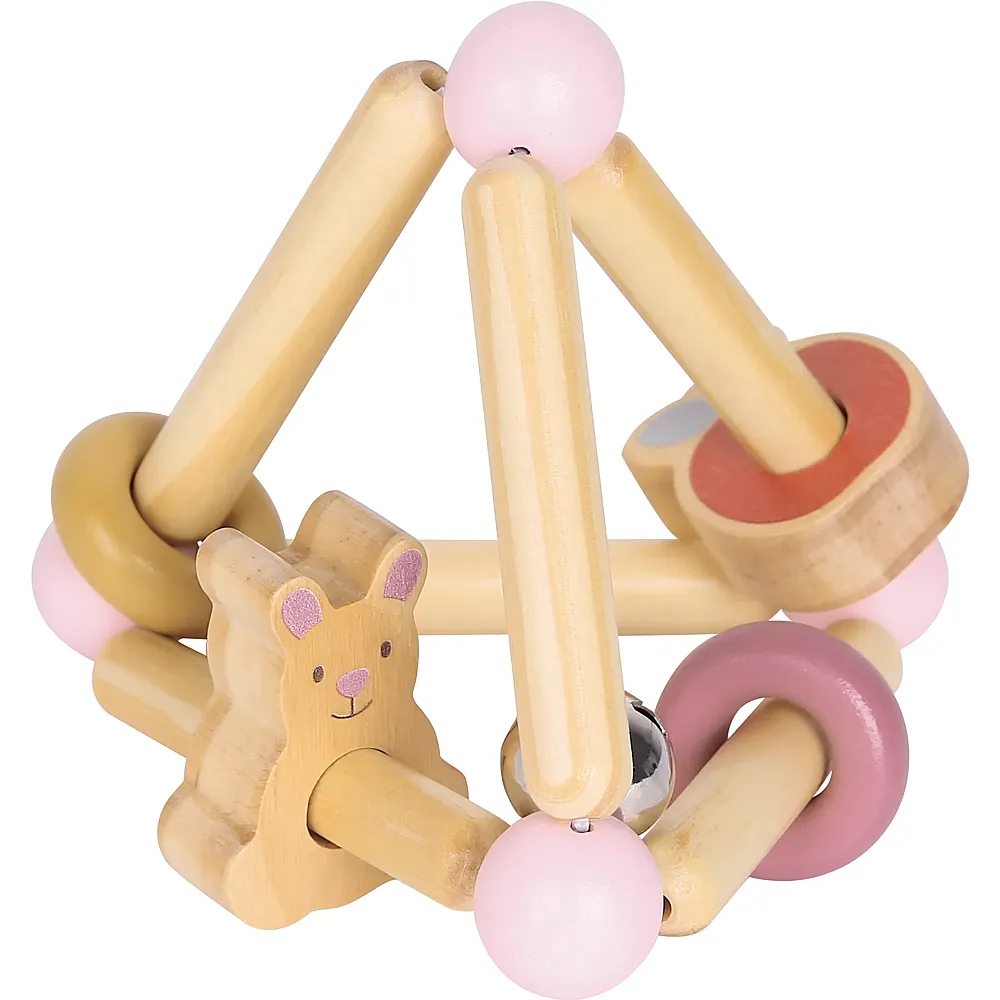 meinspielzeug - spielba Kleinkind Rassel Hase Rosa | Rasseln