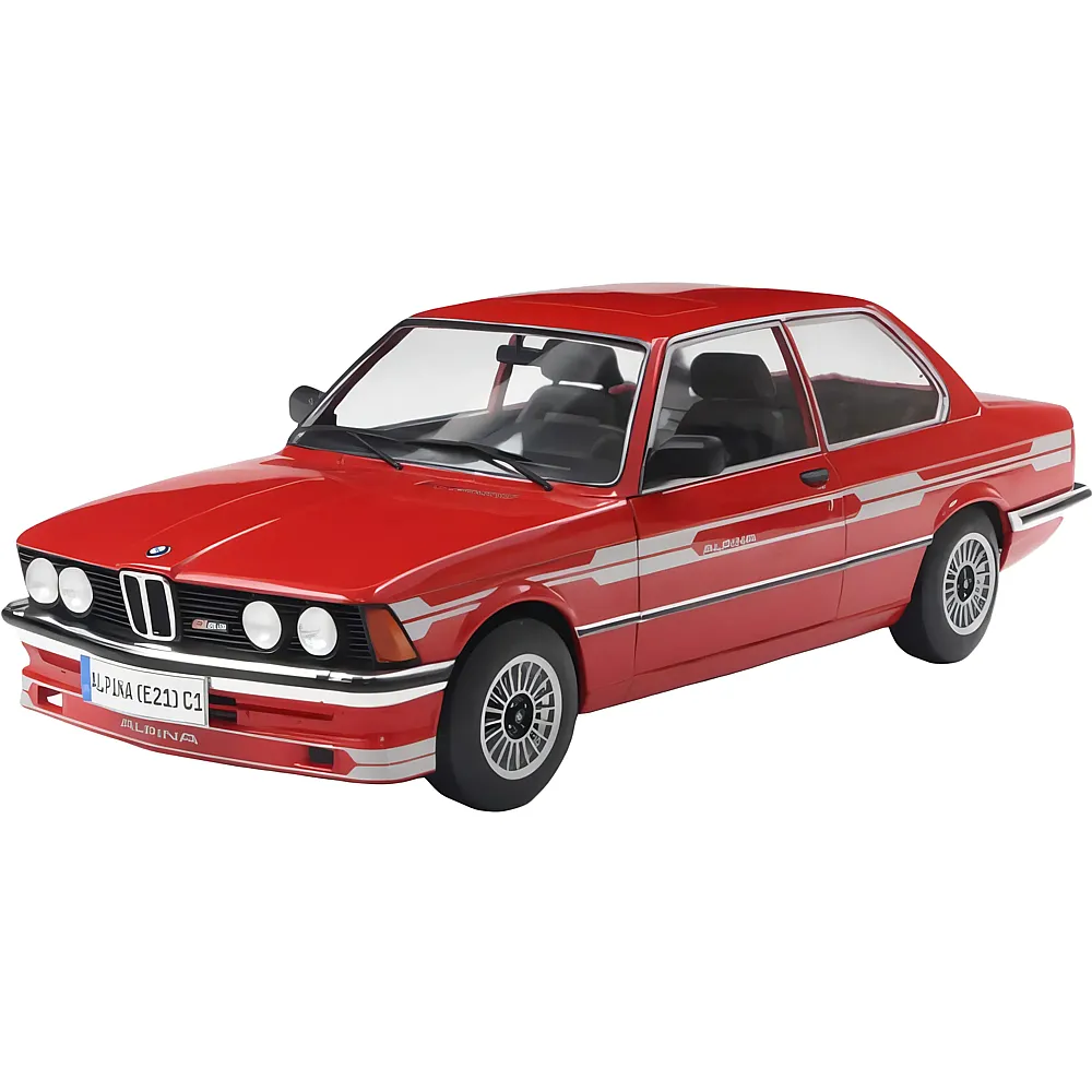 meinspielzeug - Solido 1:18 BMW Alpina E21 C1 2.3 1980 Rot | Die-Cast 1:18