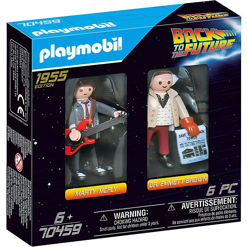 PLAYMOBIL Back to the Future Marty Mcfly und Dr. Emmett Brown 70459