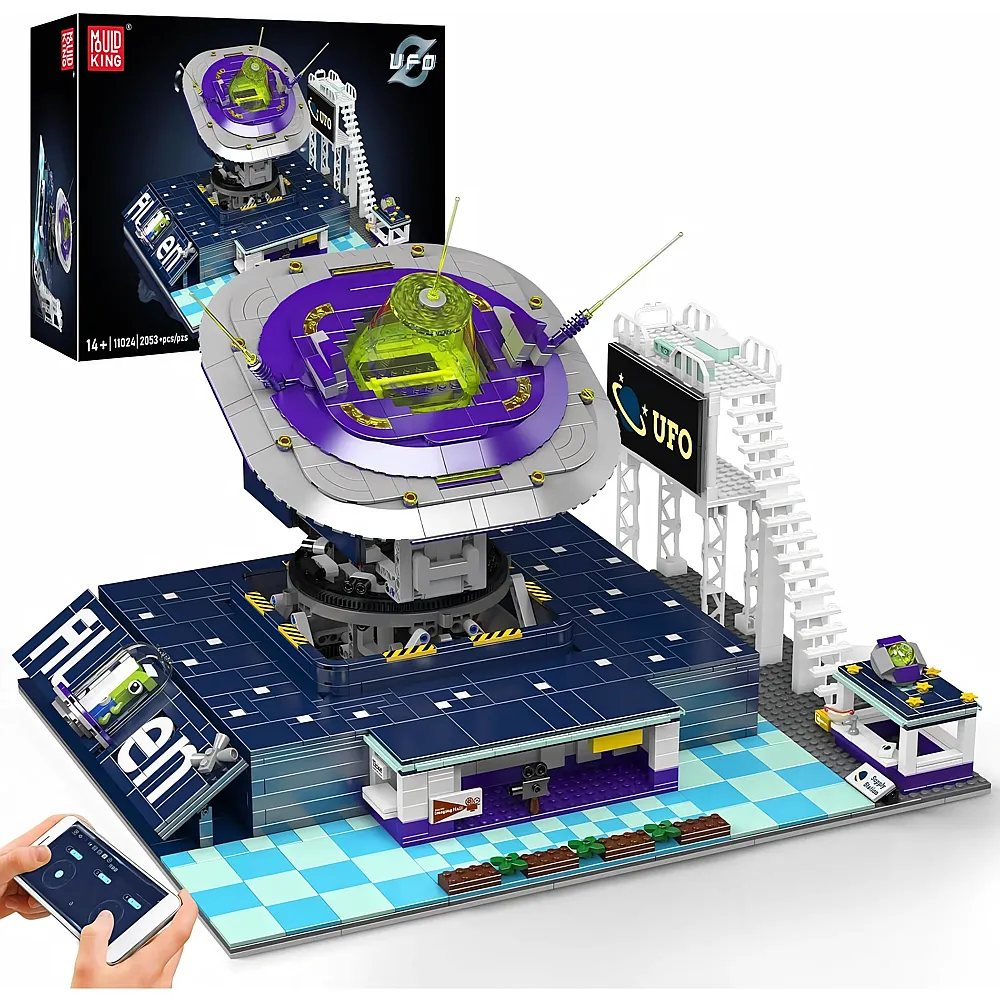 meinspielzeug - Mould King Alien Bausteinmodell Set 11024 | Klemmbausteine Weltraum