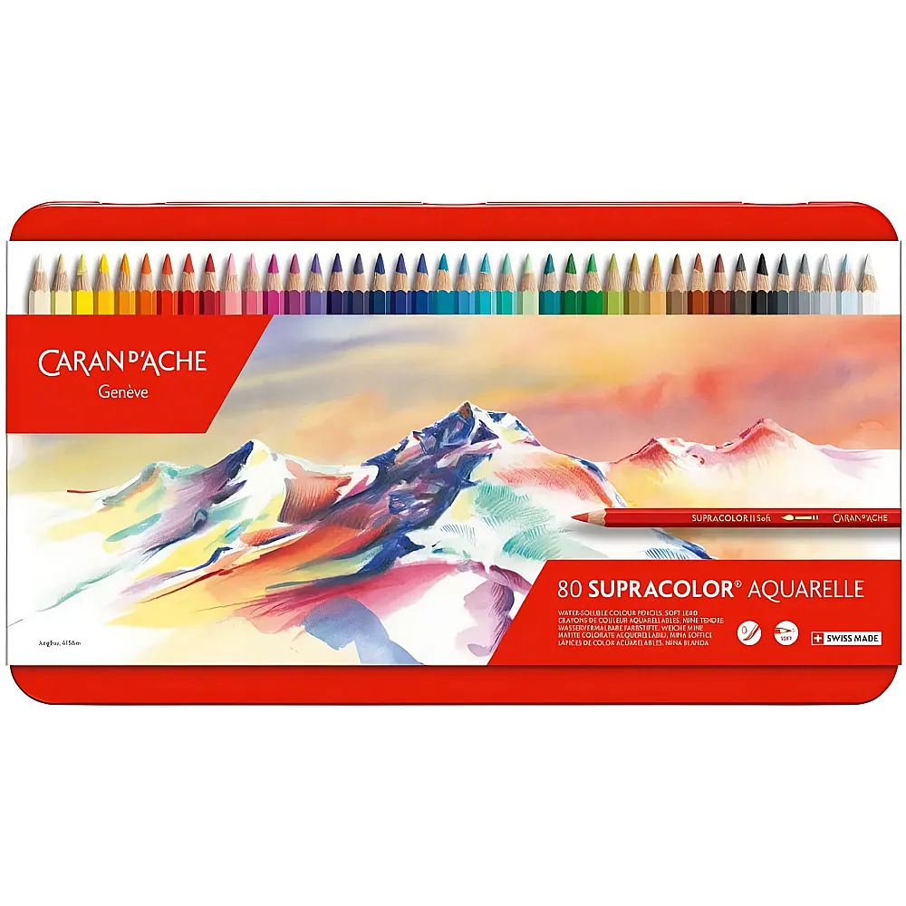 Caran d'Ache Supracolor Aquarelle - 80 Teile