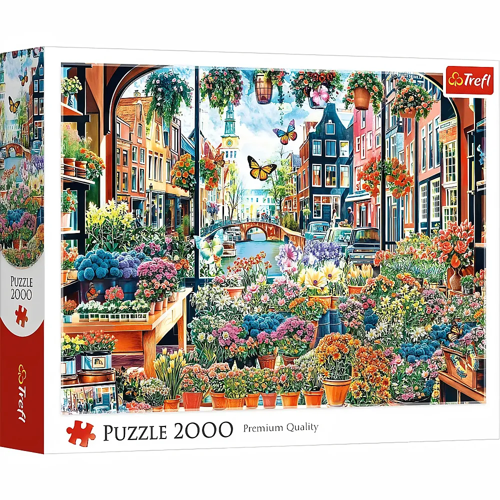 Trefl Puzzle Flower Shop in Amsterdam - 2000 Teile