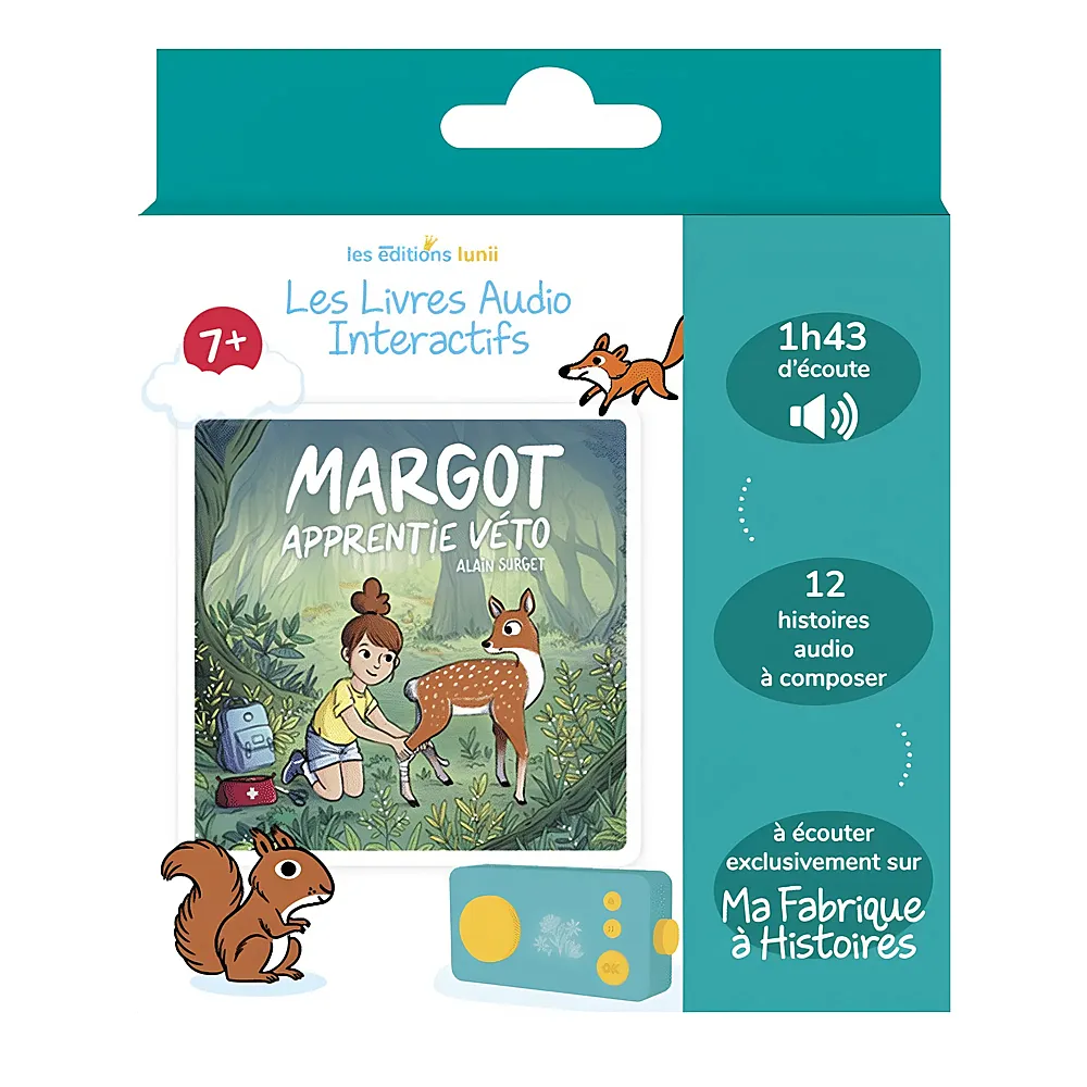 Lunii Album Audio Interactif Margot Apprentie Veto fr