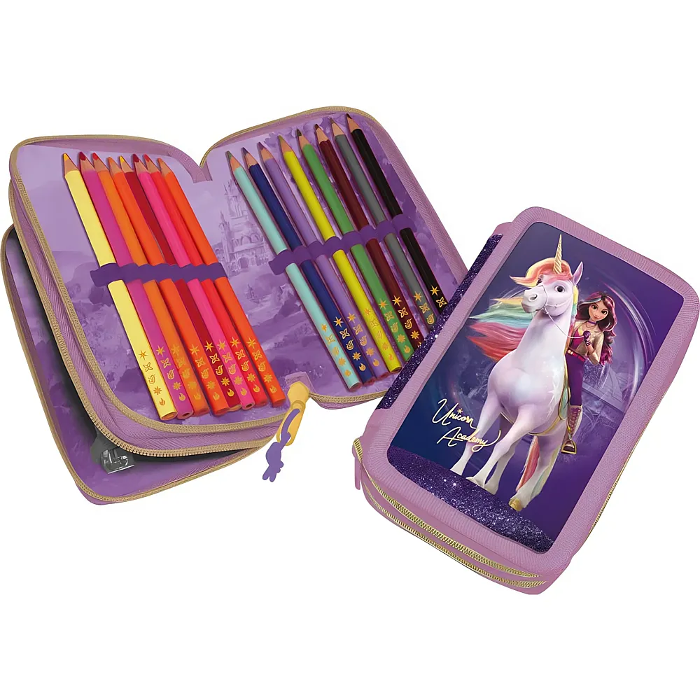 meinspielzeug - Sombo Unicorn Academy Etui gef�llt, aus Polyester