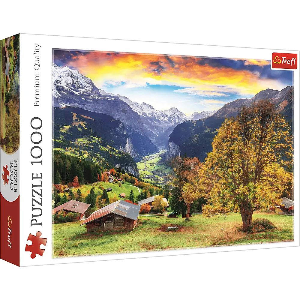 Trefl Puzzle Ein malerisches Alpendorf - 1000 Teile