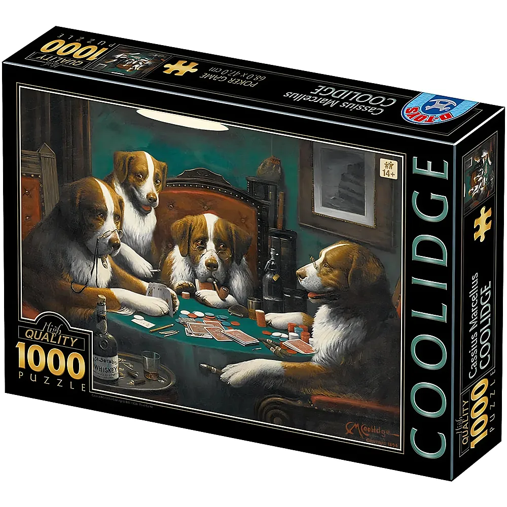 DToys Cassius Marcellus Coolidge - Pokerspiel - 1000 Teile