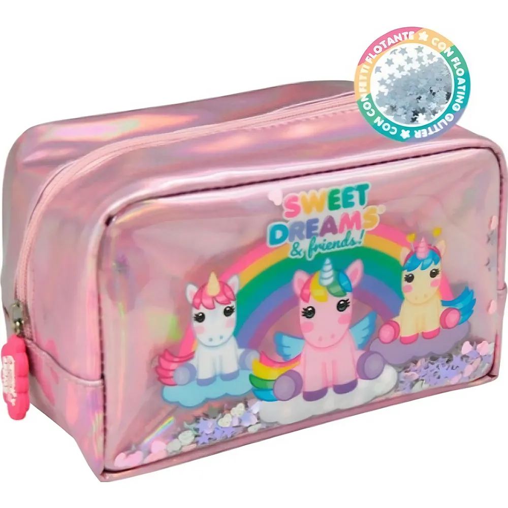 Kids Licensing Glitter-Kulturbeutel Einhorn - Accessoires