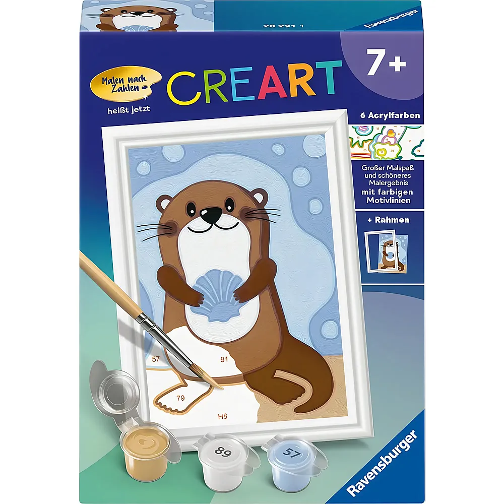 Ravensburger CreArt Malen nach Zahlen Fr�hlicher Otter