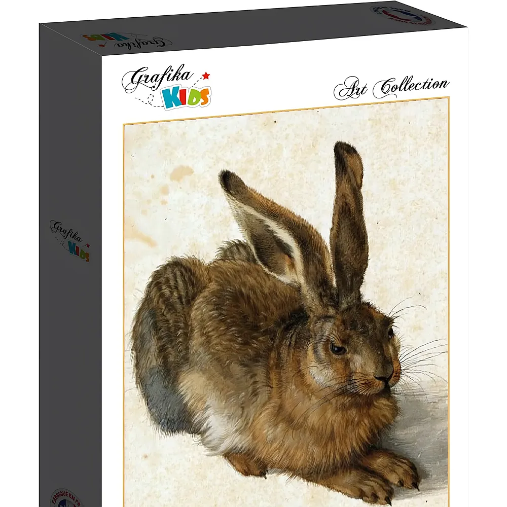Grafika Puzzle Albrecht D�rer - The Rabbit, 1502 12Teile