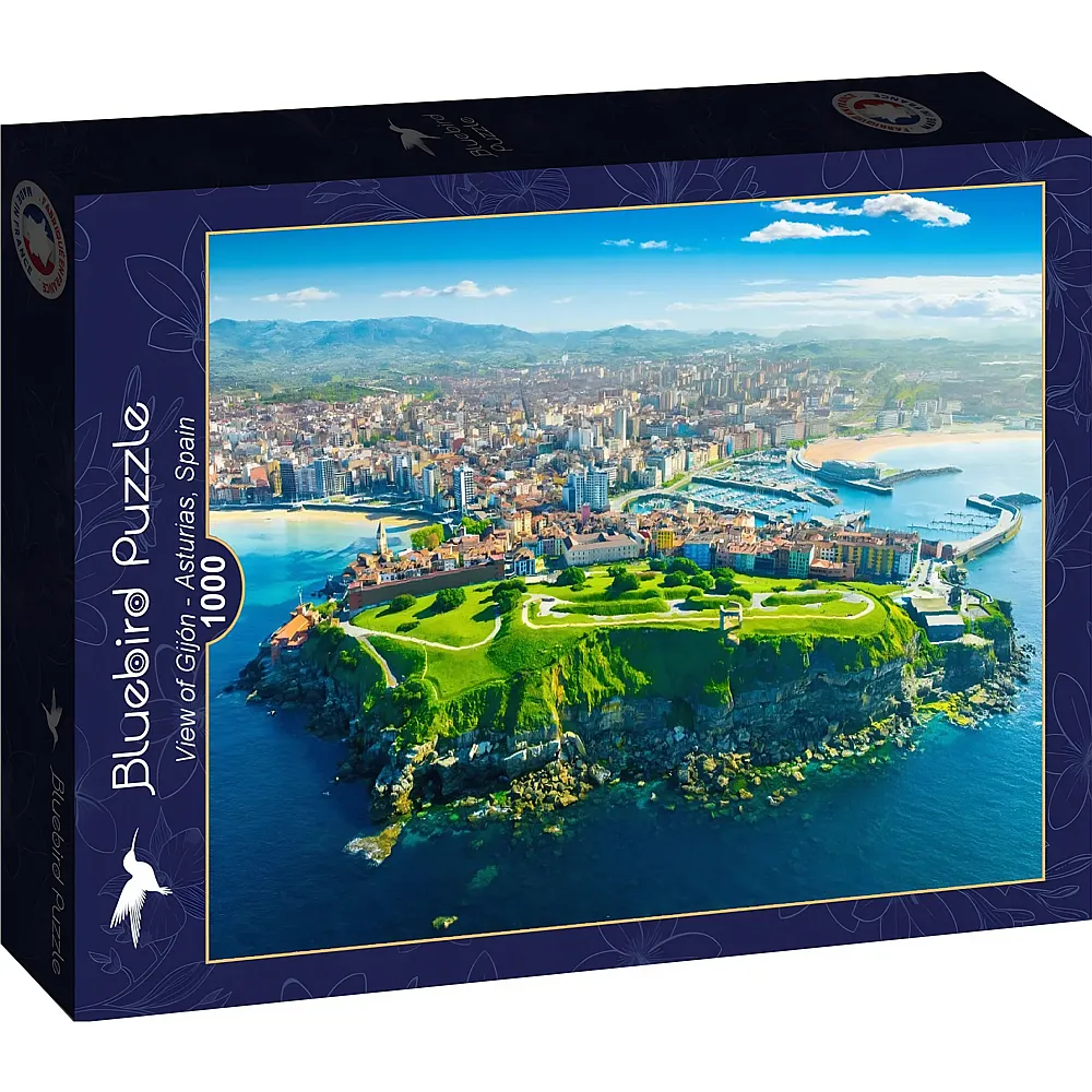 Bluebird Puzzle Blick auf Gijn - Asturien, Spanien - 1000 Teile