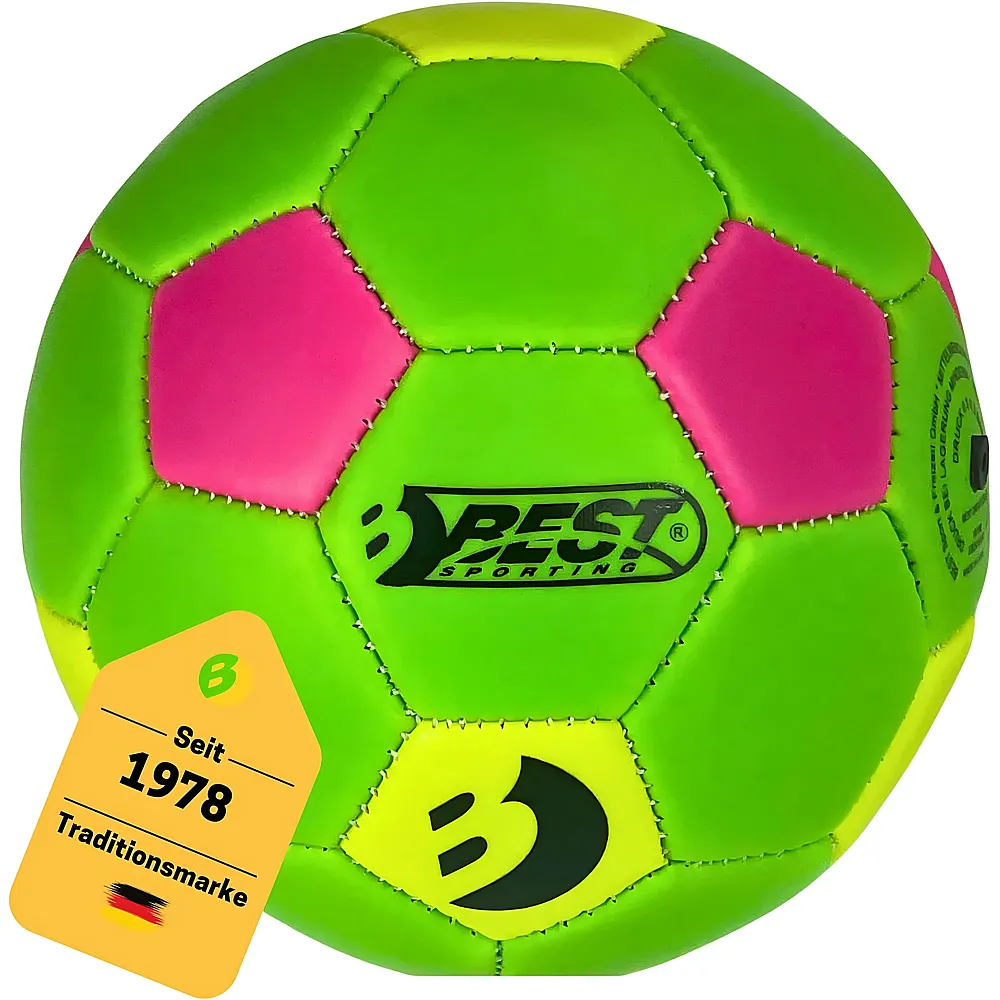 Best Sporting Fussball Mini Gr�sse 1 gr�n/gelb/pink - Suche
