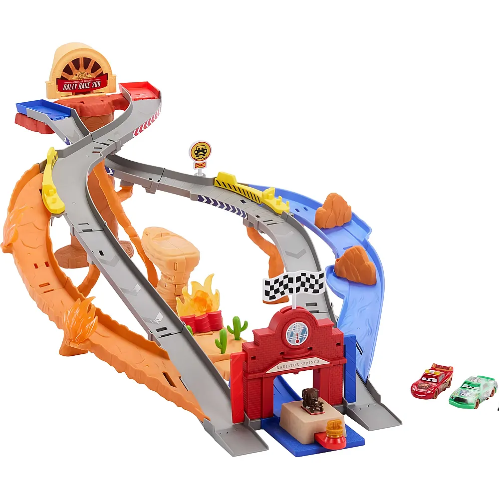 Mattel Disney Cars Rettungsweg-Rennstrecke Spielset