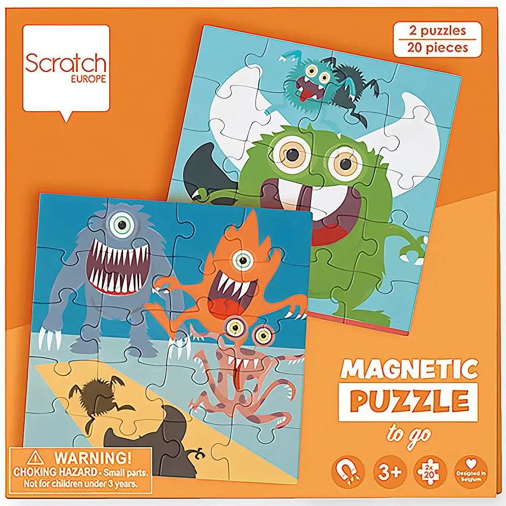 Scratch Reise-Magnetpuzzle Monster
