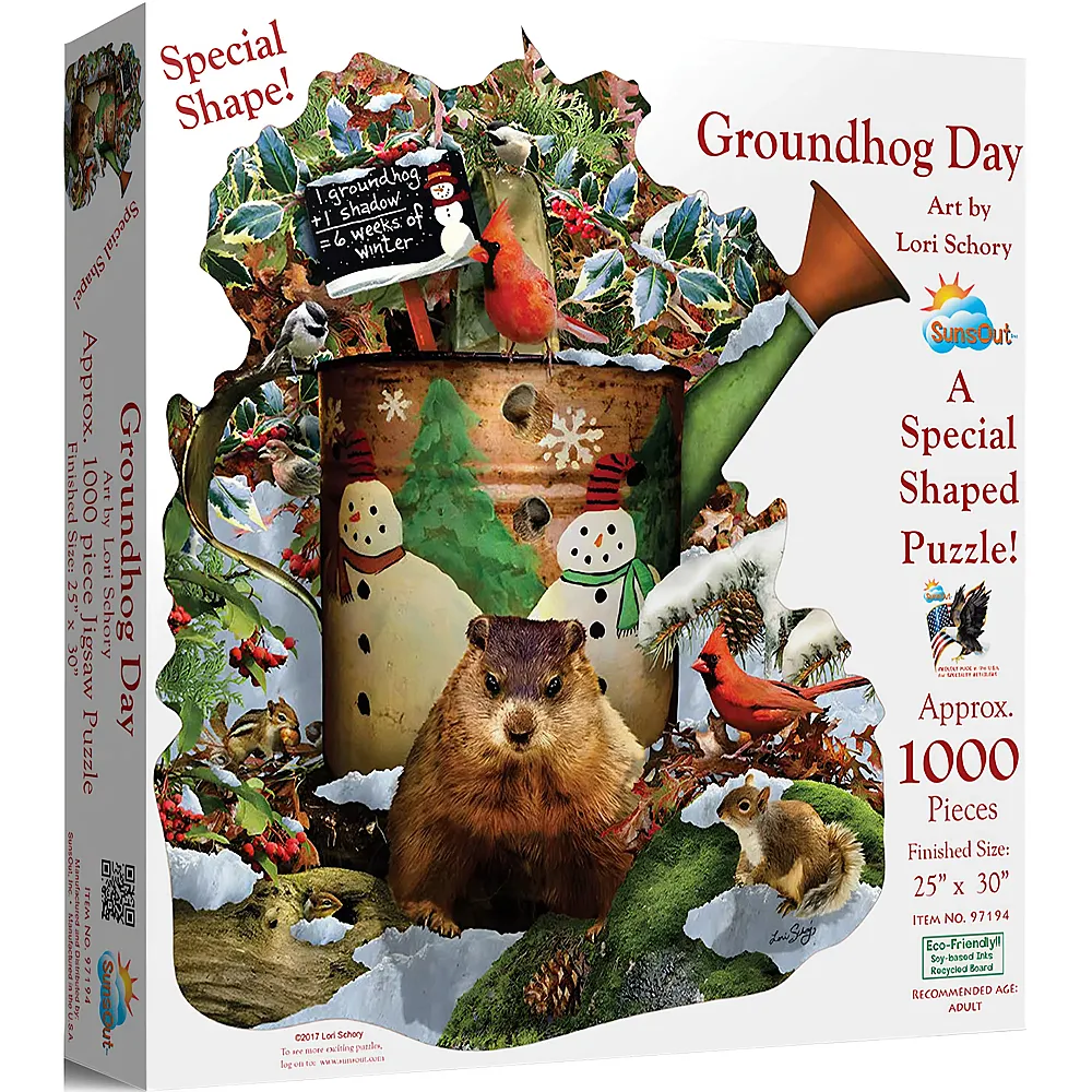 SunsOut Puzzle Lori Schory Groundhog Day 1000Teile