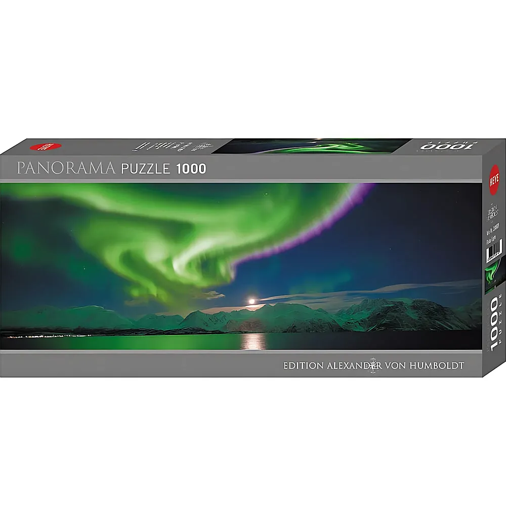 HEYE Puzzle Alexander von Humboldt Panorama Polarlichter 1000Teile