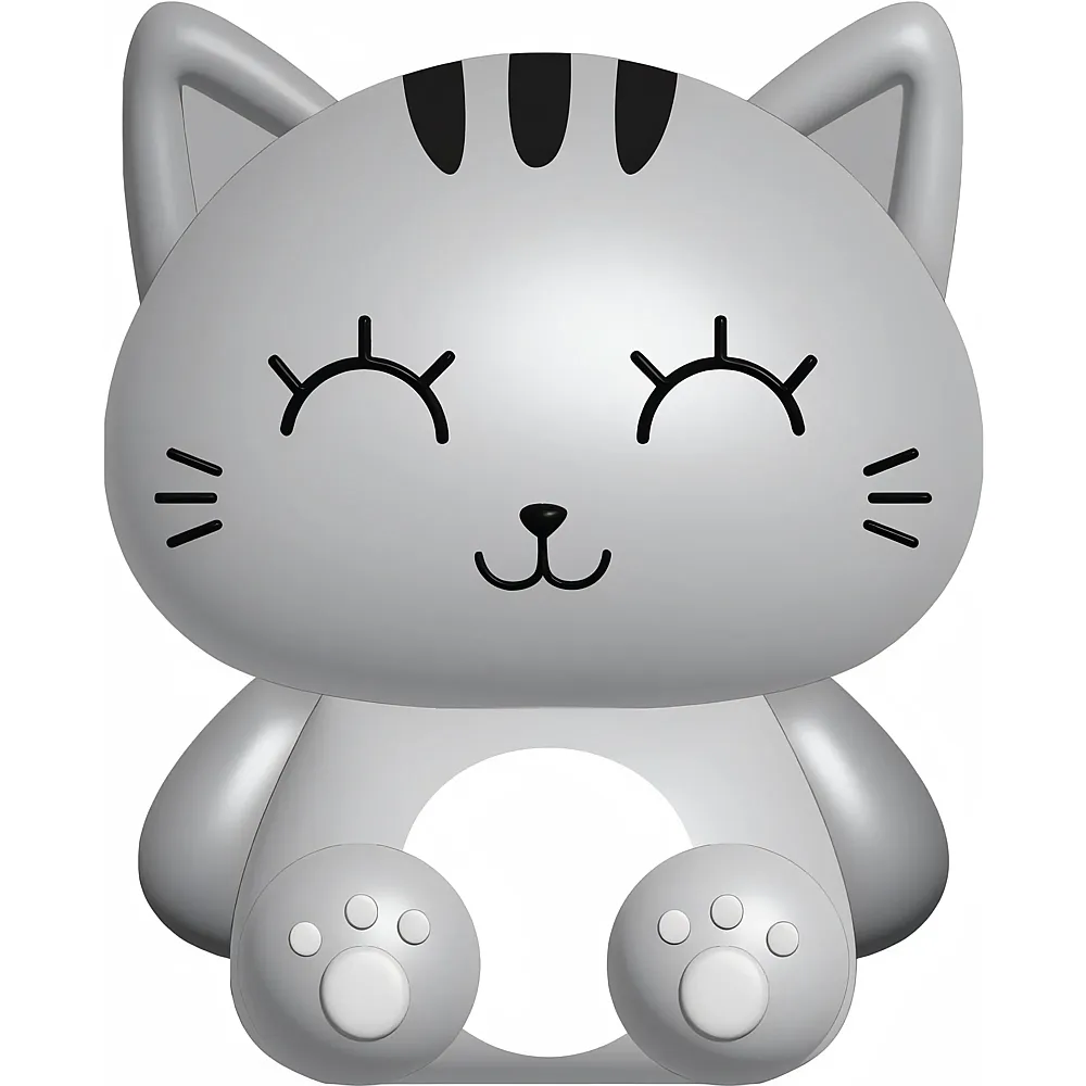 i-total Squishy Katze, grau 11 x 6 x 14cm