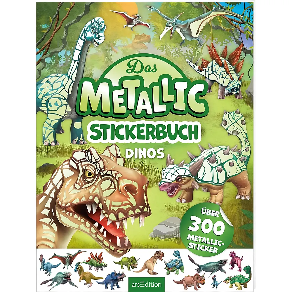 ars Edition Metallic-Sticker: Dinos
