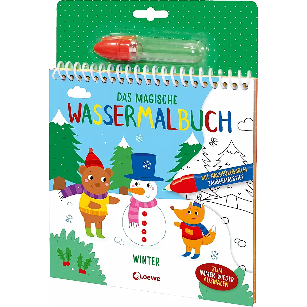 Loewe Das magische Wassermalbuch - Winter
