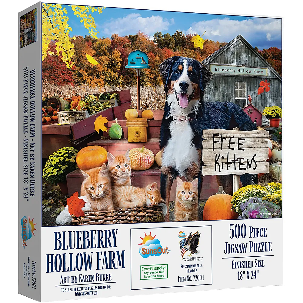 SunsOut Puzzle Karen Burke Blueberry Hollow Farm - 500 Teile