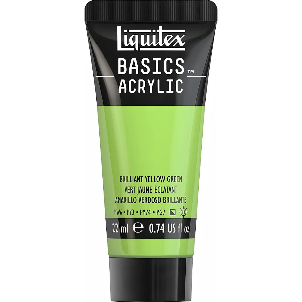 Liquitex Lqx Basics Acrylfarbe 22ml Tube Gelbgrn Brillant - Suche