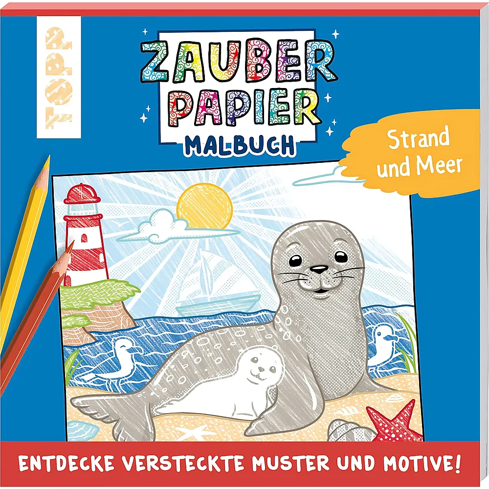 Frechverlag Topp Malbuch Zauberpapier Strand und Meer