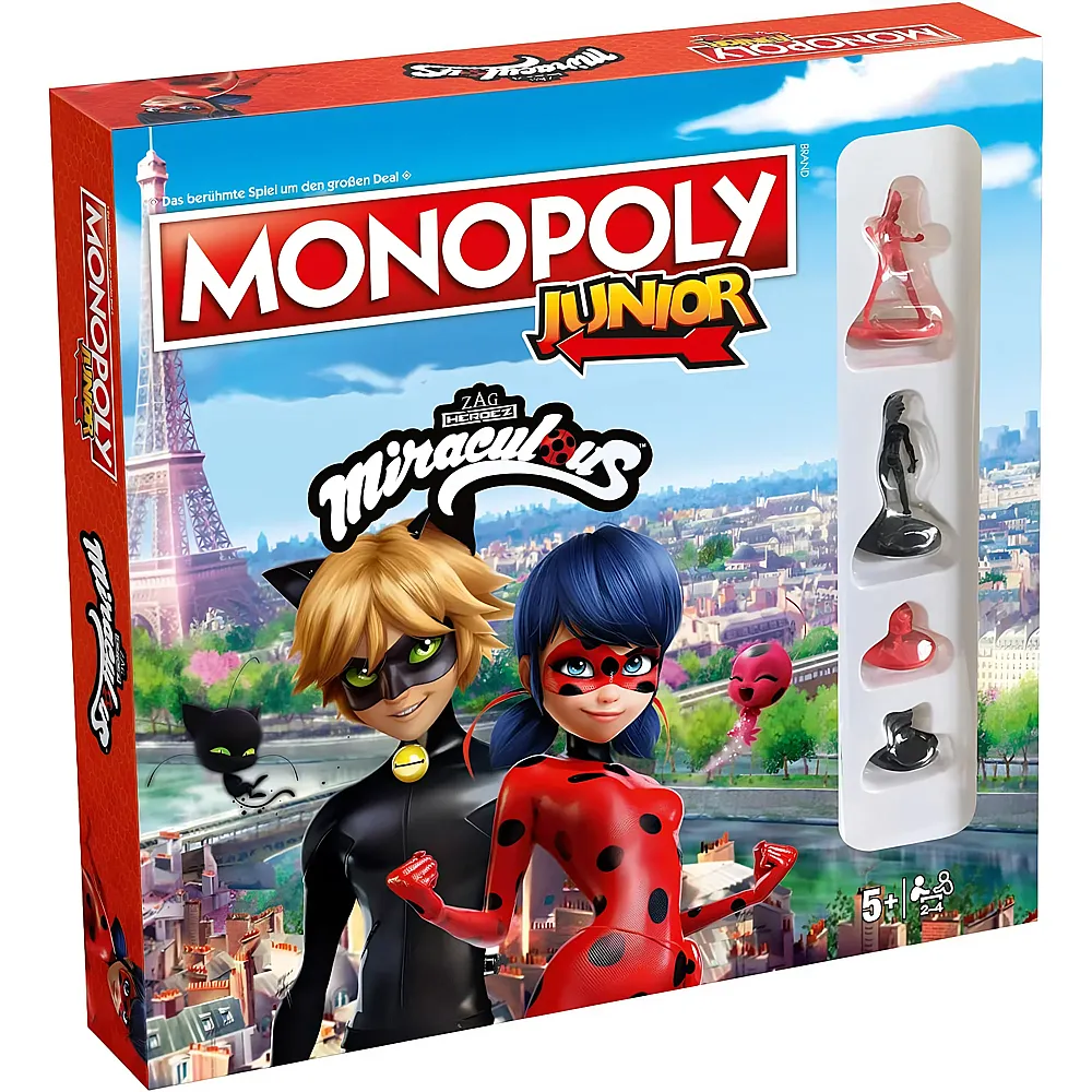 Winning Moves Monopoly Junior Miraculous DE