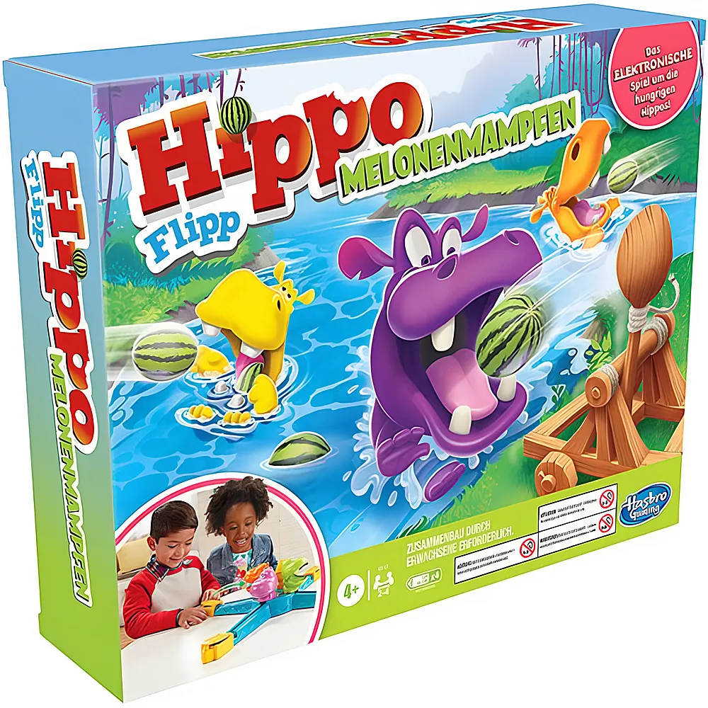 Hasbro Gaming Hippo Flipp Melonenmampfen DE