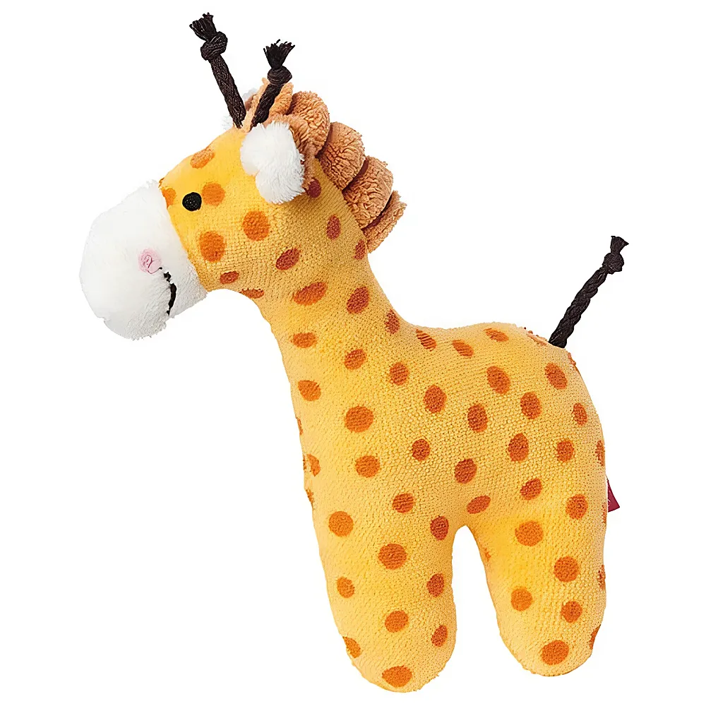 Sigikid Red Stars Rassel Giraffe 15cm | Rasseln