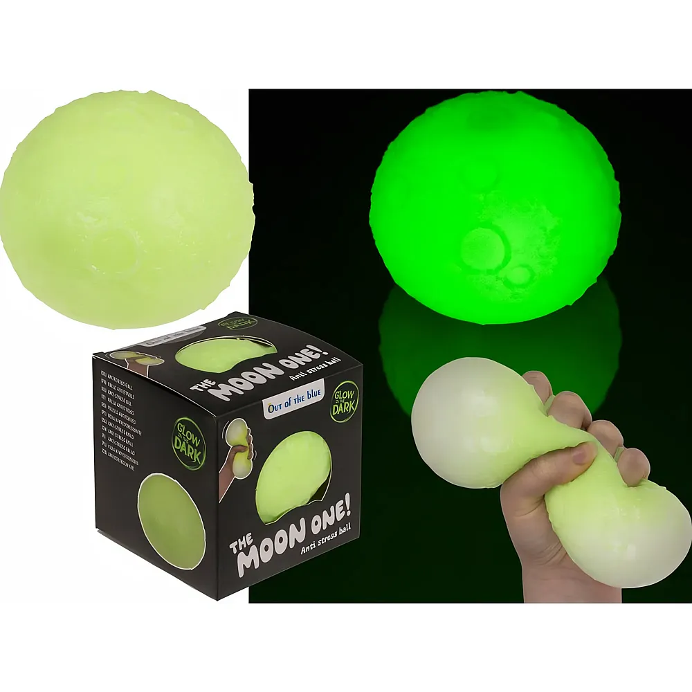 Sombo Mond XL Antistress Ball 10cm, Glow in the Dark - Suche