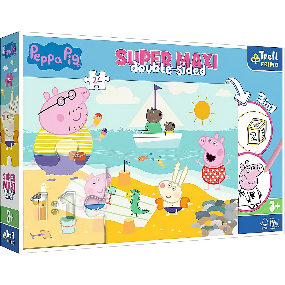 Trefl Puzzle Happy Peppa Pig Day - 24 Teile