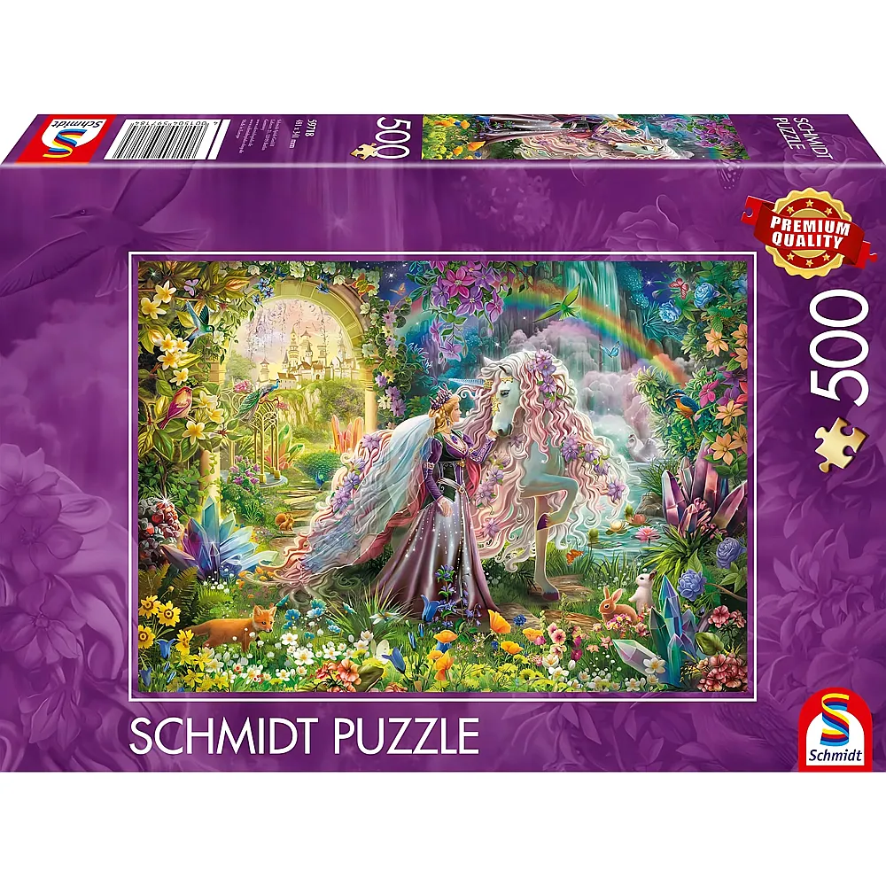 Schmidt Puzzle Traumreise mit Einhorn - 500 Teile