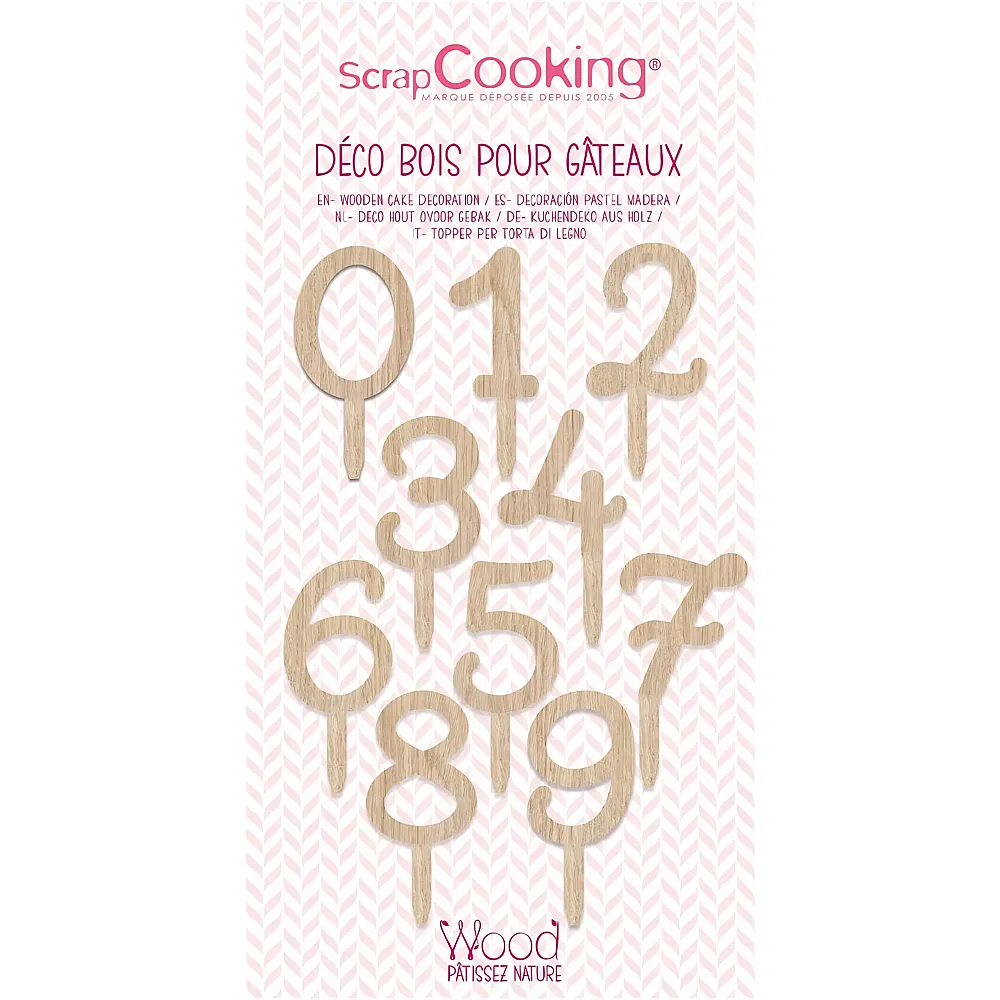 ScrapCooking Cake Topper - Zahlen 0 bis 9 | Backen & Dekorieren