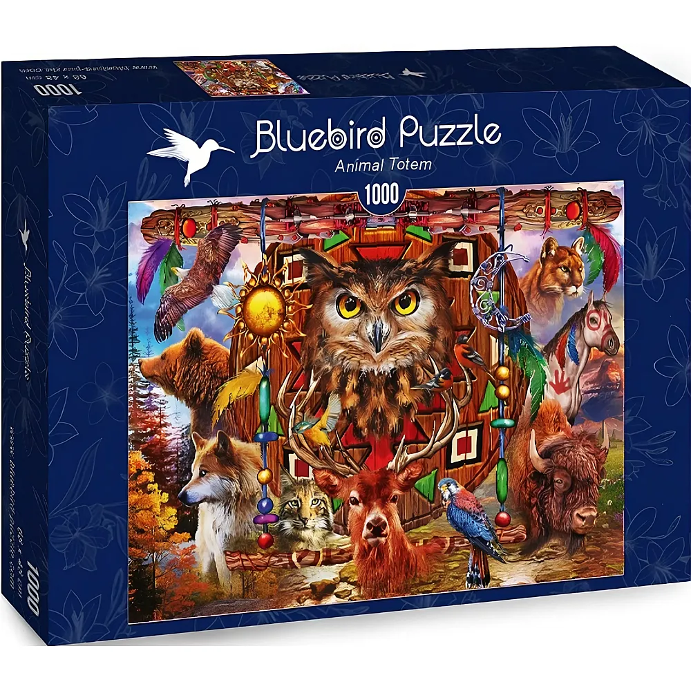 Bluebird Puzzle Marchetti Ciro Animal Totem 1000Teile
