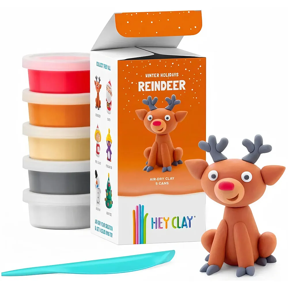 Hey Clay Winterzeit Rentier - 75 g