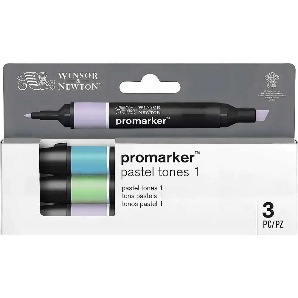 Winsor & Newton Promarker 3er Set Pastellt�ne 1