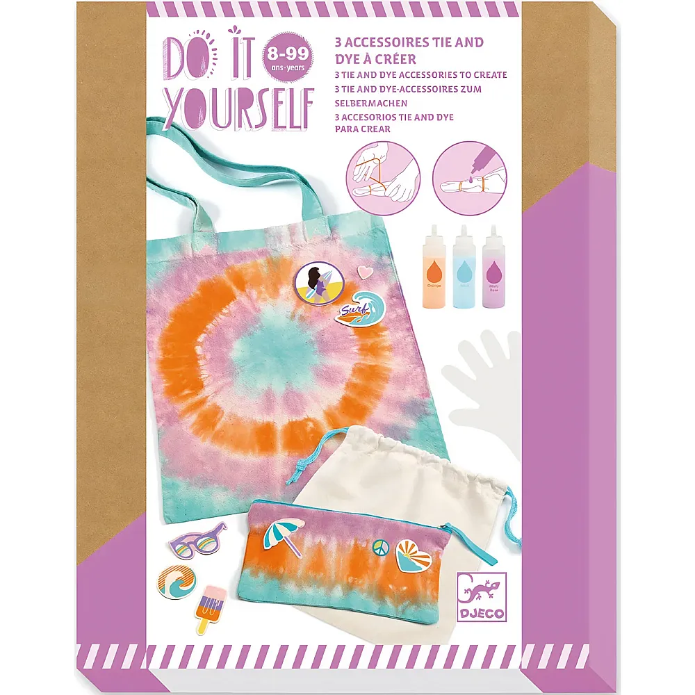 Djeco DIY Tie-Dye Accessoires Sunshine