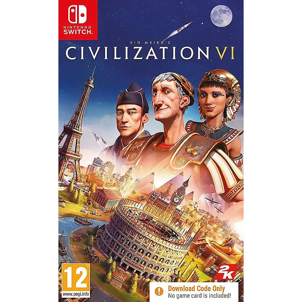 2K Games Switch Sid Meier's Civilization 6 Code in a Box