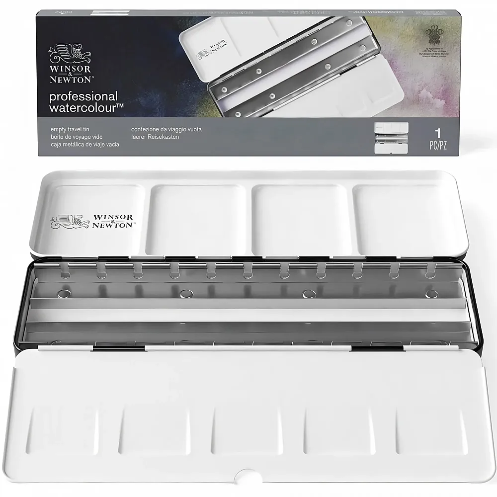 meinspielzeug - Winsor & Newton W&n Travel Tin - Leerer Reisekasten Fr Aquarellfarbe Mit PL