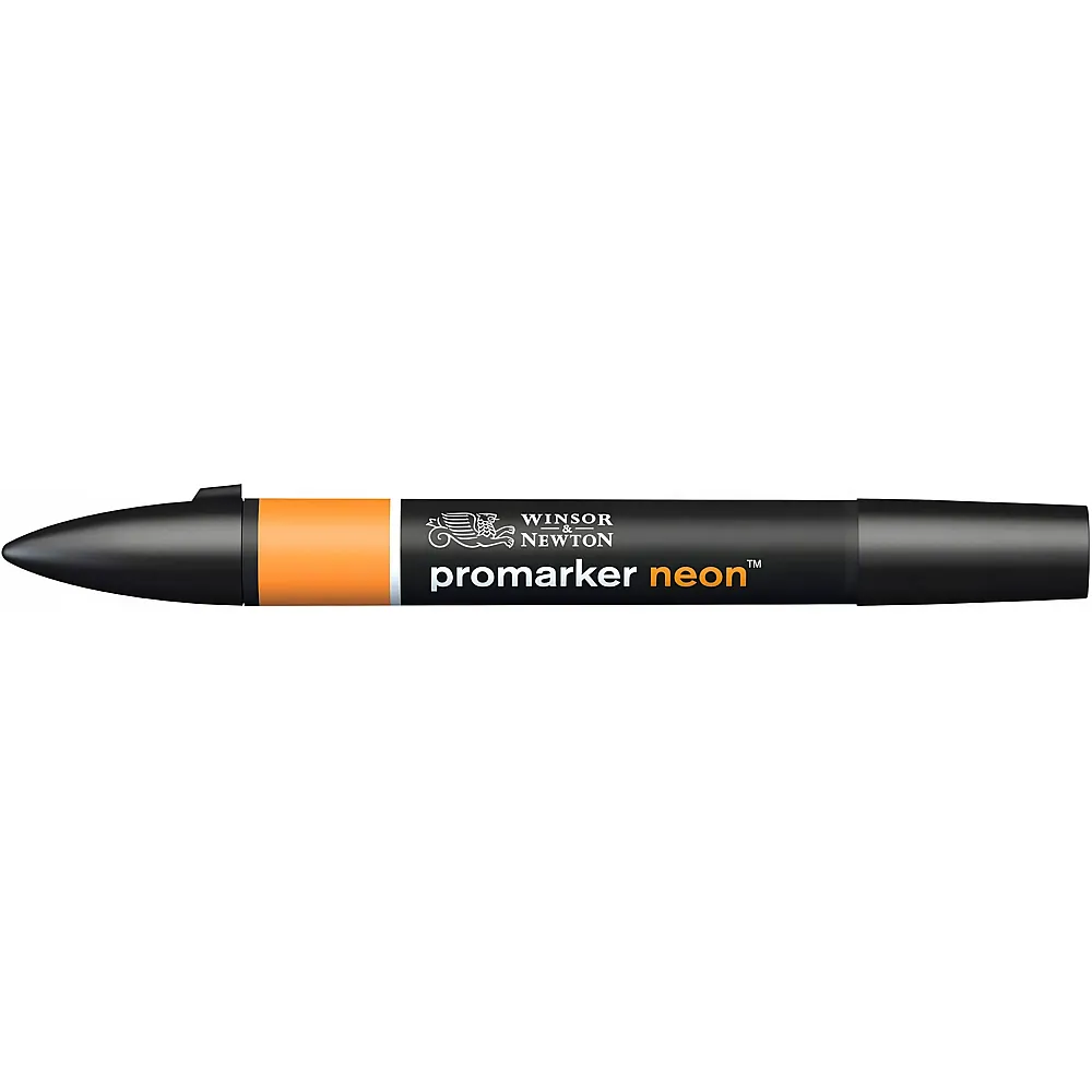 meinspielzeug - Winsor & Newton Promarker Neon mit 2 Spitzen Orange Leuchtend | Farbe & Kreide