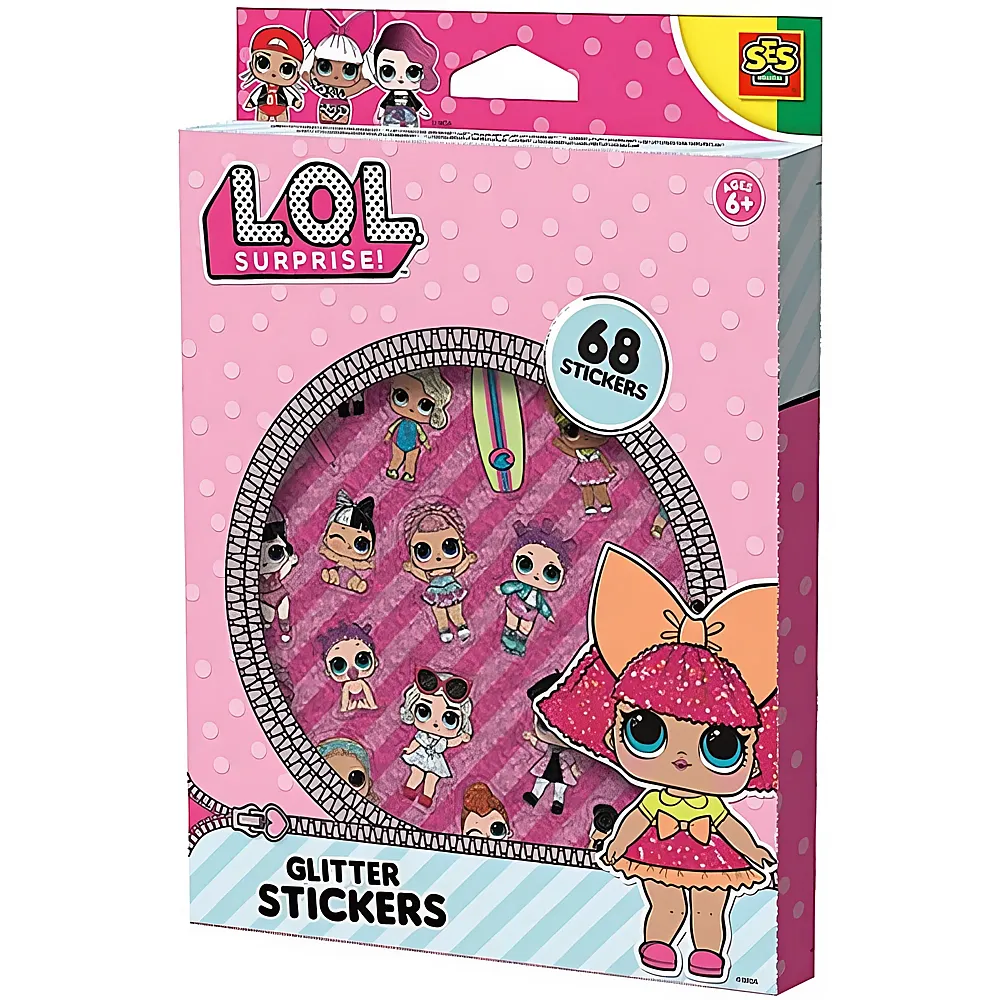 SES Kreativ Stickers L.O.L. Surprise Glitzer Aufkleber