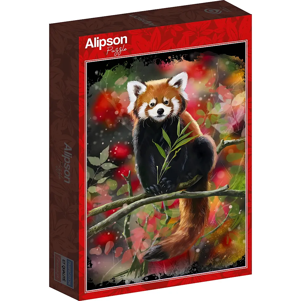 Alipson Puzzle Roter Panda sitzt auf einem Ast - 1000 Teile
