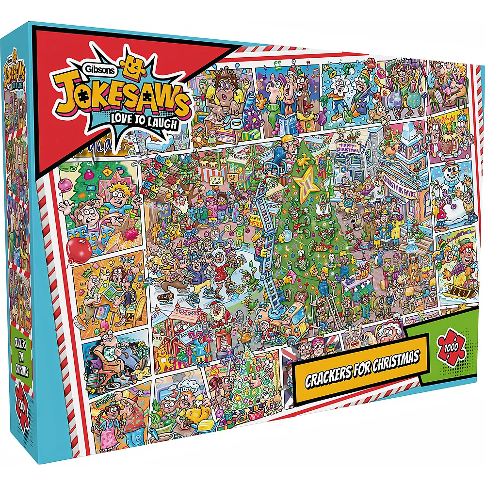 Gibsons Puzzle Jokesaws Crackers for Christmas 1000Teile