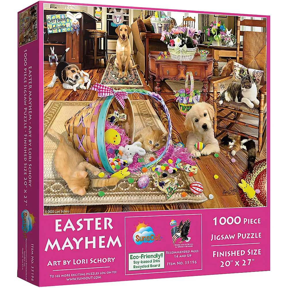 SunsOut Puzzle Lori Schory Easter Mayhem 1000Teile