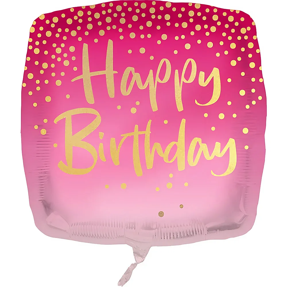 Procos Folienballon Pink Birthday - 45 cm | Folienballone