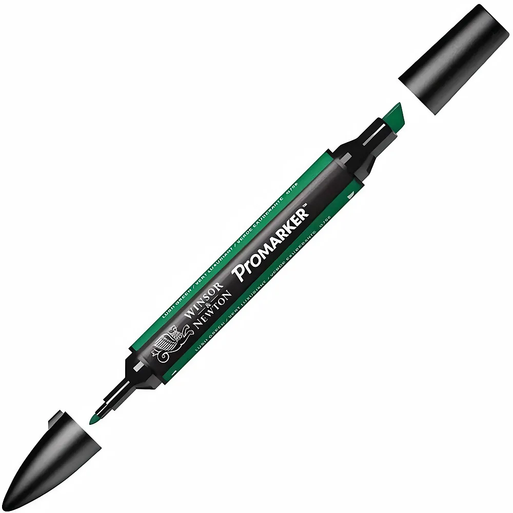 meinspielzeug - Winsor & Newton Promarker mit 2 Spitzen Sattes Gr�n | Farbe & Kreide