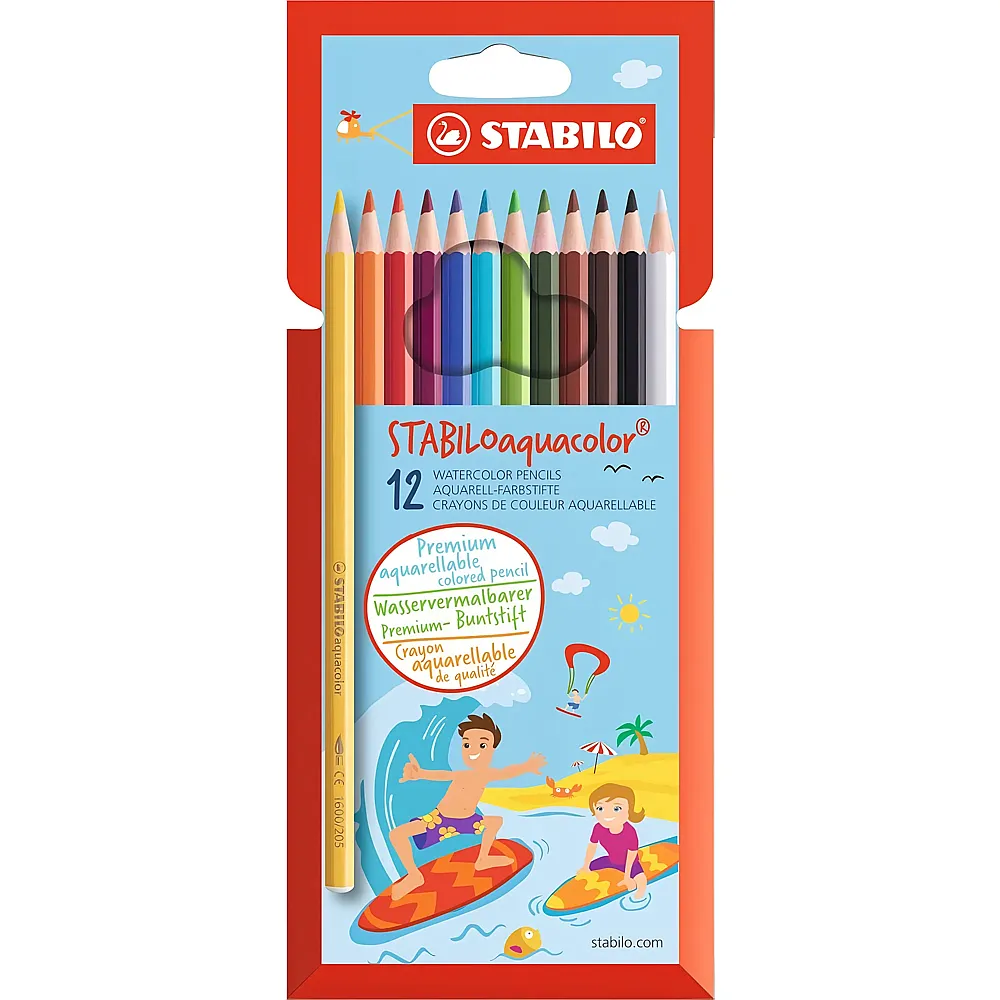 meinspielzeug - Stabilo aquacolors Kids Design 12Teile | Farbe & Kreide