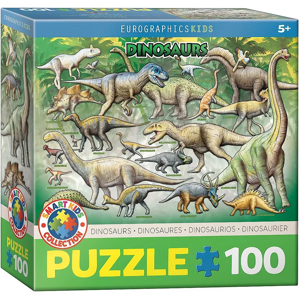 Eurographics Puzzle Dinosaurier - 100 Teile - Puzzle 10-104 Teile