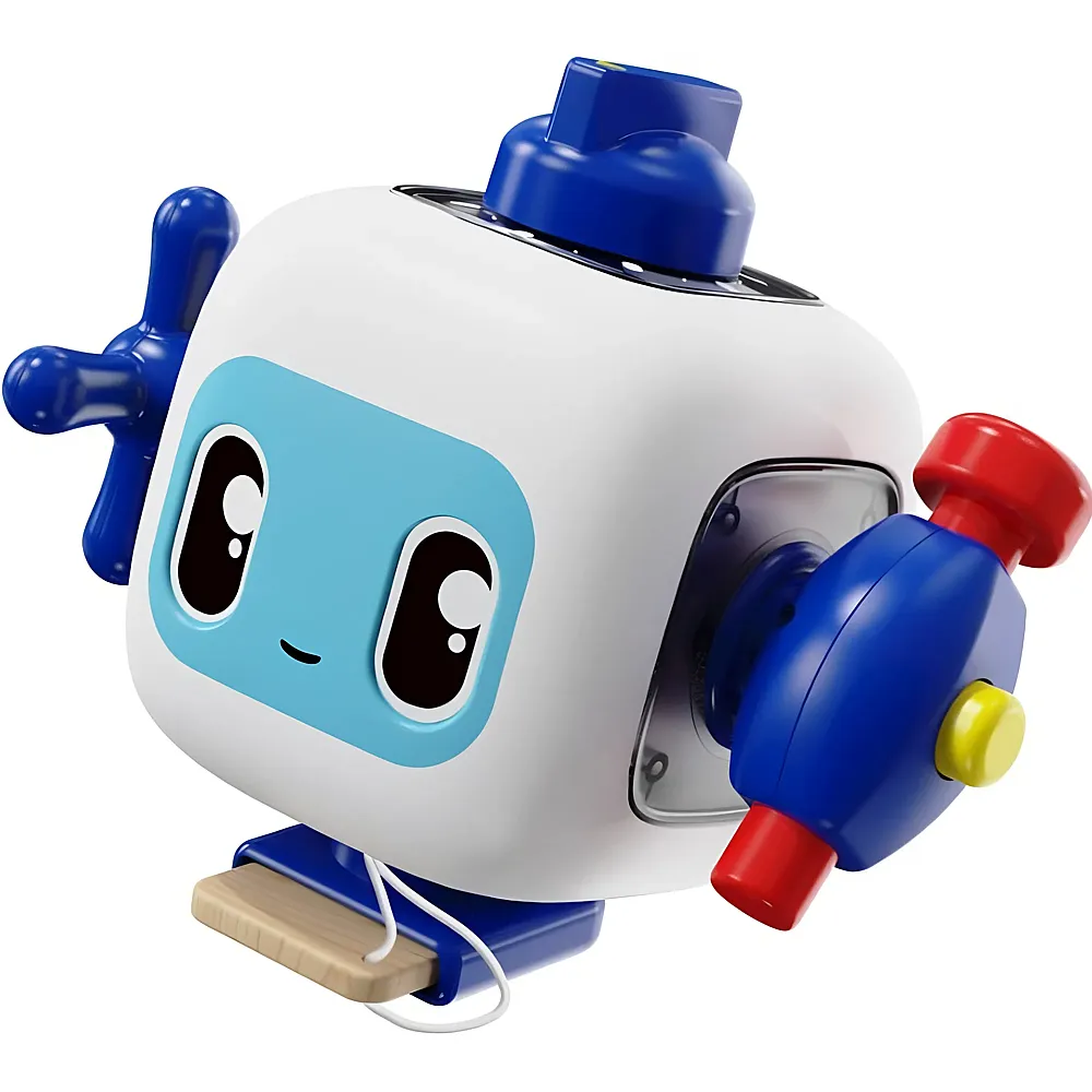 Topbright Busy Cube Spielwrfel mit 5 abnehmbaren Teilen Blau | Lernspielzeug