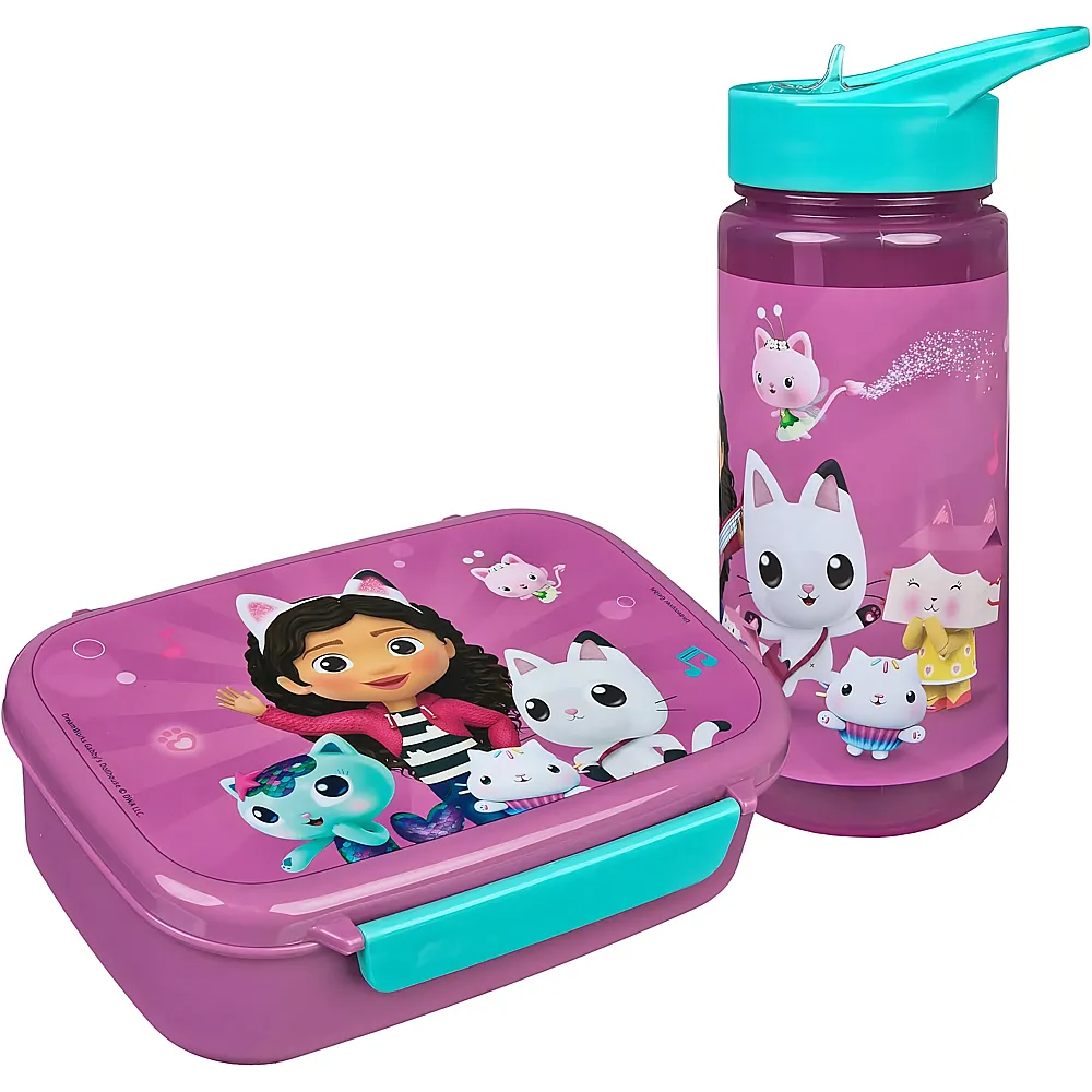 Undercover Gabby's Dollhouse Brotdose und Trinkflasche