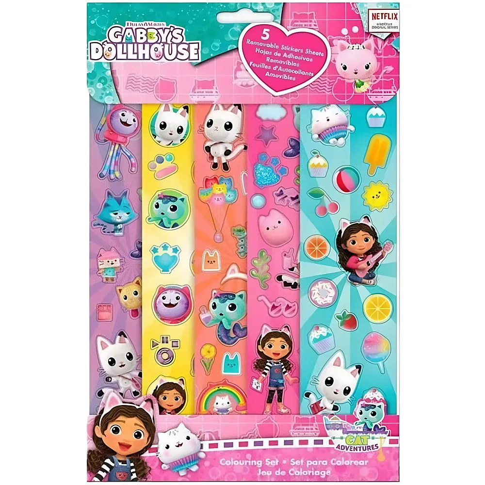 Kids Licensing Gabby's Dollhouse Sticker-Set 5 Bgen